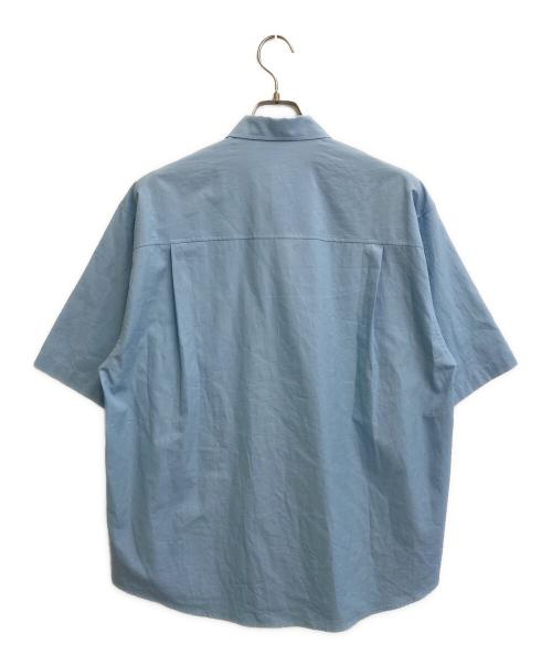 AURALEE（オーラリー）AURALEE (オーラリー) WASHED FINX TWILL BIG HALF SLEEVED SHIRT スカイブルー サイズ:SIZE 4の古着・服飾アイテム