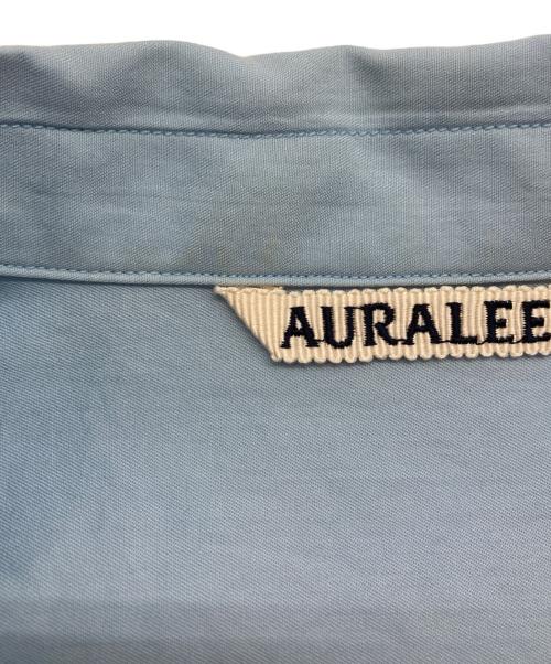 AURALEE（オーラリー）AURALEE (オーラリー) WASHED FINX TWILL BIG HALF SLEEVED SHIRT スカイブルー サイズ:SIZE 4の古着・服飾アイテム