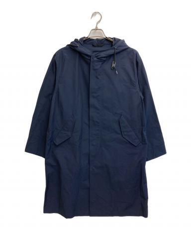 ブルックスブラザーズ ロングフーデッドコート ネイビー Sサイズ 中古・古着通販】BROOKS BROTHERS (ブルックスブラザーズ) コットン