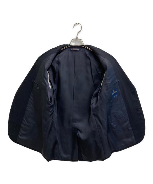 BROOKS BROTHERS（ブルックスブラザーズ）BROOKS BROTHERS (ブルックスブラザーズ) ウールストライプセットアップスーツ ネイビー サイズ:SIZE 38SHT / 32Wの古着・服飾アイテム