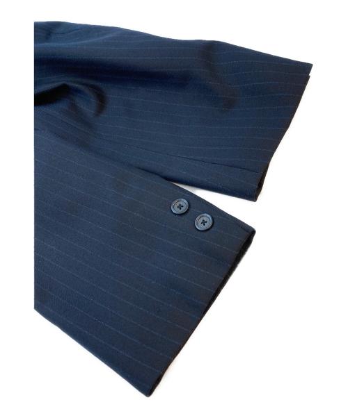 BROOKS BROTHERS（ブルックスブラザーズ）BROOKS BROTHERS (ブルックスブラザーズ) ウールストライプセットアップスーツ ネイビー サイズ:SIZE 38SHT / 32Wの古着・服飾アイテム