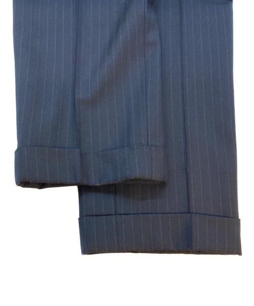 BROOKS BROTHERS（ブルックスブラザーズ）BROOKS BROTHERS (ブルックスブラザーズ) ウールストライプセットアップスーツ ネイビー サイズ:SIZE 38SHT / 32Wの古着・服飾アイテム