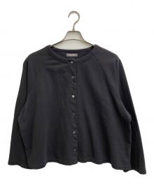 nest Robe（ネストローブ）の古着「ミニ裏毛ラグランカーディガン」｜グレー