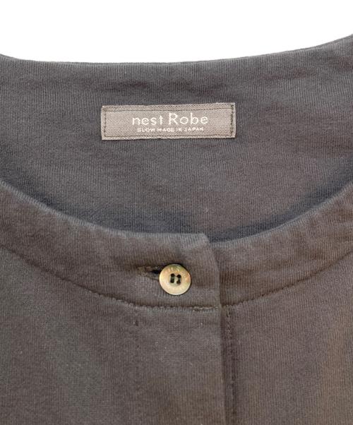nest Robe（ネストローブ）nest Robe (ネストローブ) ミニ裏毛ラグランカーディガン グレー サイズ:SIZE Freeの古着・服飾アイテム