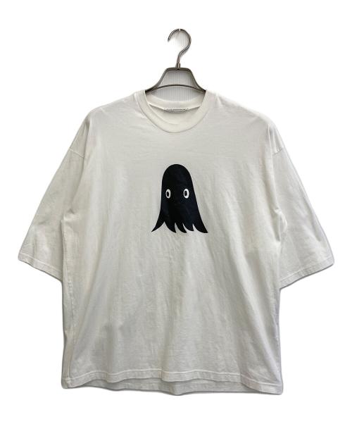 mina perhonen（ミナ ペルホネン）mina perhonen (ミナ ペルホネン) 26SS troll ハーフスリーブカットソー ホワイト サイズ:XLの古着・服飾アイテム