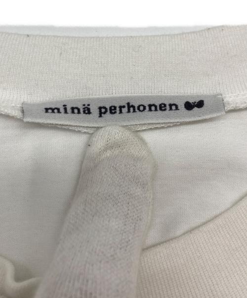 mina perhonen（ミナ ペルホネン）mina perhonen (ミナ ペルホネン) 26SS troll ハーフスリーブカットソー ホワイト サイズ:XLの古着・服飾アイテム