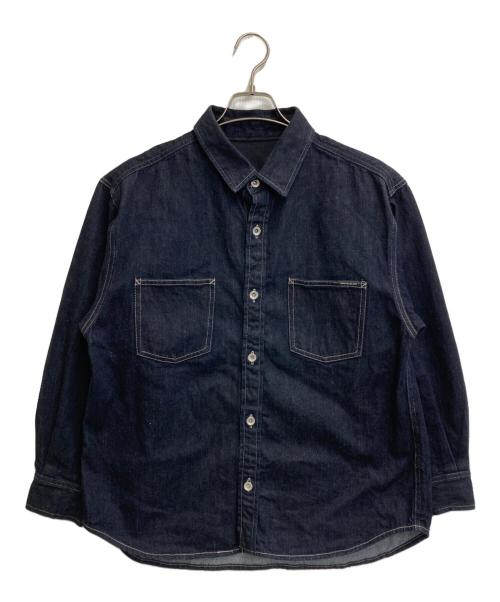UPCYCLELINO（アップサイクルリノ）UPCYCLELINO (アップサイクルリノ) BASIC デニムシャツジャケット インディゴ サイズ:1の古着・服飾アイテム