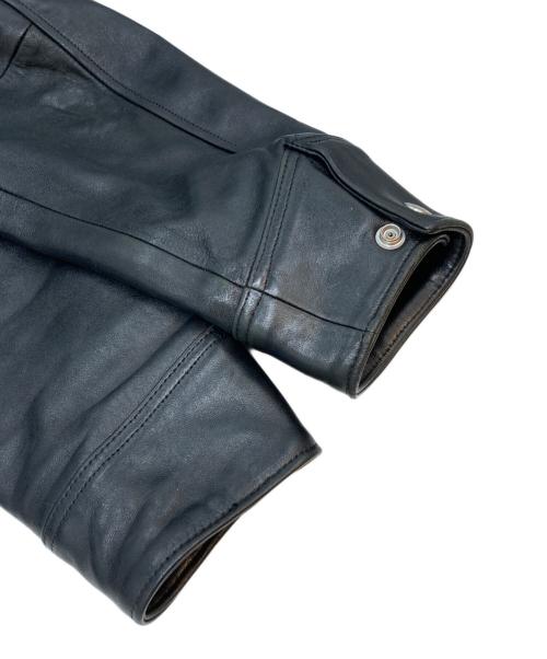 Schott（ショット）Schott (ショット) LEATHER TRUCKER JACKET ブラック サイズ:Mの古着・服飾アイテム