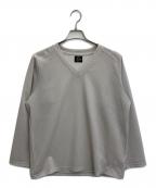 Needlesニードルズ）の古着「L/S V-Neck Tee - Raschel Lace」｜グレー