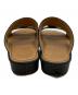 中古・古着 JIMMY CHOO (ジミーチュウ) クロコ型押しレザーサンダル ブラック サイズ:SIZE 42：14000円