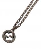 GUCCIグッチ）の古着「インターロッキングG ネックレス」｜シルバー