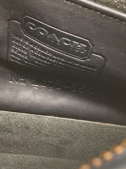COACH（コーチ）COACH (コーチ) フラップレザーショルダーバッグ ブラックの古着・服飾アイテム