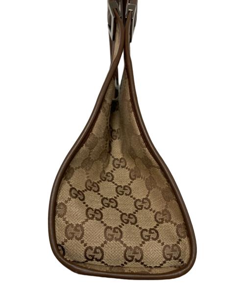 GUCCI（グッチ）GUCCI (グッチ) GGキャンバス ジャッキーハンドバッグ ブラウンの古着・服飾アイテム