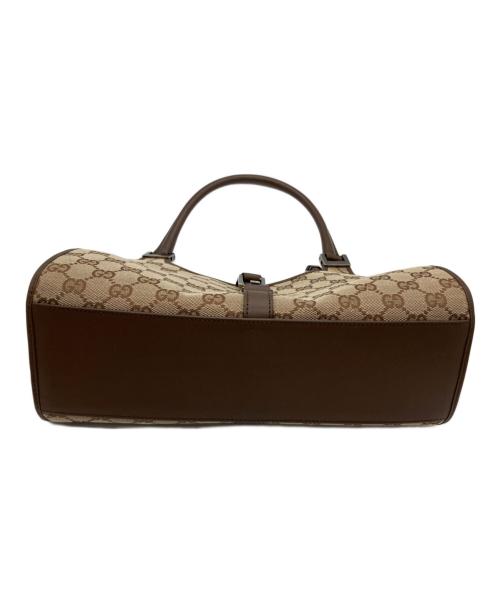 GUCCI（グッチ）GUCCI (グッチ) GGキャンバス ジャッキーハンドバッグ ブラウンの古着・服飾アイテム