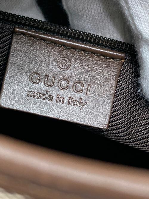 GUCCI（グッチ）GUCCI (グッチ) GGキャンバス ジャッキーハンドバッグ ブラウンの古着・服飾アイテム