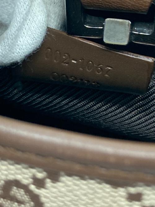 GUCCI（グッチ）GUCCI (グッチ) GGキャンバス ジャッキーハンドバッグ ブラウンの古着・服飾アイテム