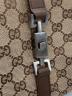中古・古着 GUCCI (グッチ) GGキャンバス ジャッキーハンドバッグ ブラウン：75000円