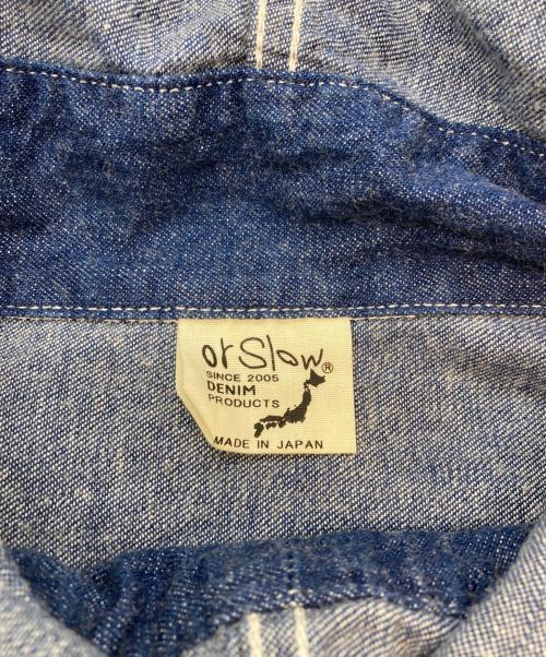 orSlow（オアスロウ）orSlow (オアスロウ) コットンサルベージフードロングワンピース ブルー サイズ:SIZE Freeの古着・服飾アイテム