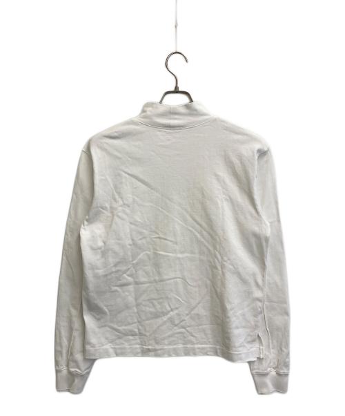 DIOR HOMME（ディオール オム）DIOR HOMME (ディオール オム) ロゴ刺繍ハイネックカットソー ホワイト サイズ:XSの古着・服飾アイテム