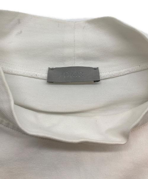 DIOR HOMME（ディオール オム）DIOR HOMME (ディオール オム) ロゴ刺繍ハイネックカットソー ホワイト サイズ:XSの古着・服飾アイテム