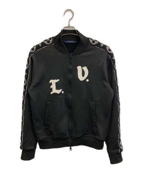 LOUIS VUITTON（ルイ ヴィトン）LOUIS VUITTON (ルイ ヴィトン) 21AW LVフラワーバンドトラックトップブルゾン ブラック サイズ:Sの古着・服飾アイテム