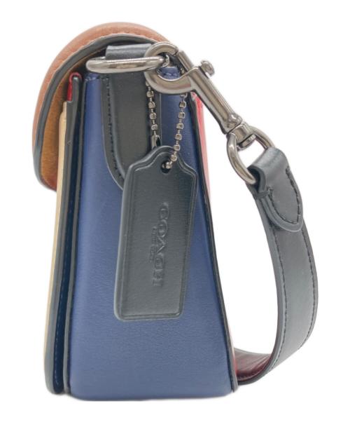 COACH（コーチ）COACH (コーチ) Georgie ショルダーバッグ ネイビー×ブラウンの古着・服飾アイテム
