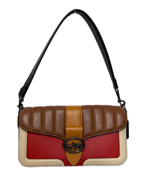 COACH（コーチ）COACH (コーチ) Georgie ショルダーバッグ ネイビー×ブラウンの古着・服飾アイテム