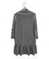 RED VALENTINO (レッドヴァレンティノ) ハーフジップジャージーワンピース グレー サイズ:S：14000円