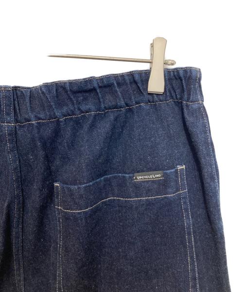 UPCYCLELINO（アップサイクルリノ）UPCYCLELINO (アップサイクルリノ) BASIC デニムワイドパンツ インディゴ サイズ:SIZE 2の古着・服飾アイテム