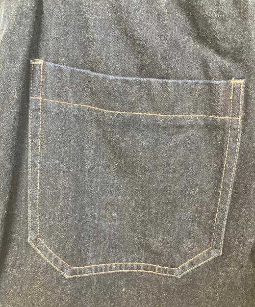 UPCYCLELINO（アップサイクルリノ）UPCYCLELINO (アップサイクルリノ) BASIC デニムワイドパンツ インディゴ サイズ:SIZE 2の古着・服飾アイテム