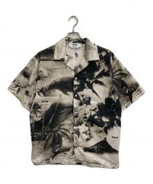 MSGM（エムエスジーエム）の古着「Dreaming グラフィックS/Sシャツ」｜ベージュ×ブラック