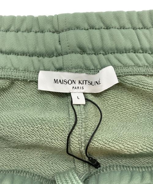 maison kitsune（メゾンキツネ）MAISON KITSUNE (メゾンキツネ) FLASH FOX TRACK PANTS グリーン サイズ:L 未使用品の古着・服飾アイテム