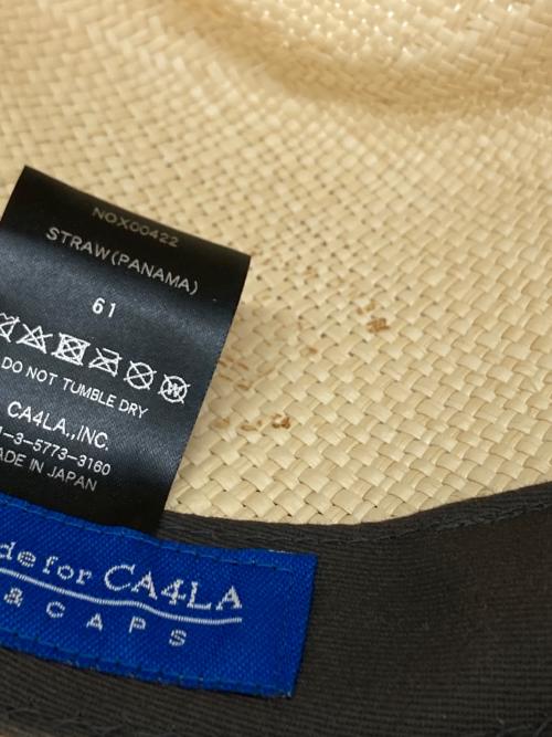 CA4LA（カシラ）CA4LA (カシラ) KNOX (ノックス) ティアドロップ ハイバック パナマハット ナチュラルの古着・服飾アイテム