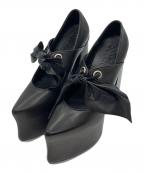 PAMEO POSEパメオポーズ）の古着「APPLE SHOES」｜ブラック