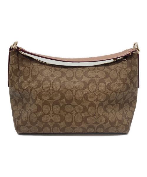 COACH（コーチ）COACH (コーチ) セレスト シグネチャーショルダーバッグ ブラウンの古着・服飾アイテム