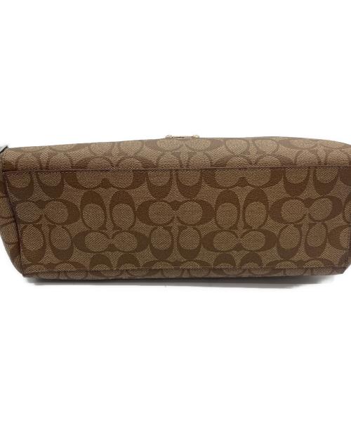 COACH（コーチ）COACH (コーチ) セレスト シグネチャーショルダーバッグ ブラウンの古着・服飾アイテム