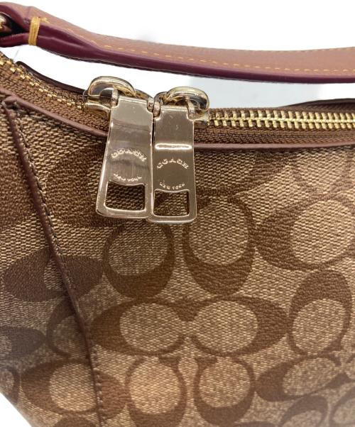 COACH（コーチ）COACH (コーチ) セレスト シグネチャーショルダーバッグ ブラウンの古着・服飾アイテム