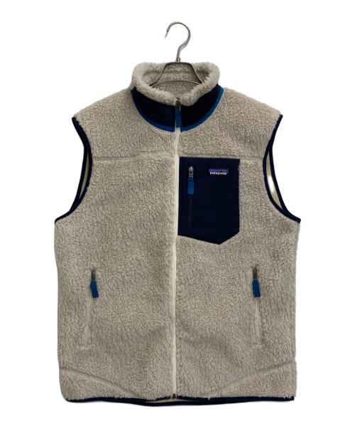Patagonia（パタゴニア）Patagonia (パタゴニア) Classic Retro-X Vest アイボリー×ネイビー サイズ:SIZE Lの古着・服飾アイテム