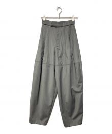 Louren（ローレン）の古着「waist belt volume pants」｜グレー