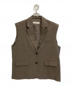 anukeアンヌーク）の古着「Cutoff Over Vest」｜ブラウン