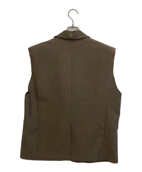 anuke（アンヌーク）anuke (アンヌーク) Cutoff Over Vest ブラウン サイズ:SIZE 36 未使用品の古着・服飾アイテム