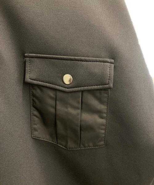 Ujoh（ウジョー）Ujoh (ウジョー) 異素材コンビスウェット ブラック サイズ:4の古着・服飾アイテム