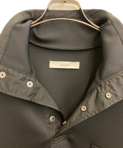 Ujoh（ウジョー）Ujoh (ウジョー) 異素材コンビスウェット ブラック サイズ:4の古着・服飾アイテム