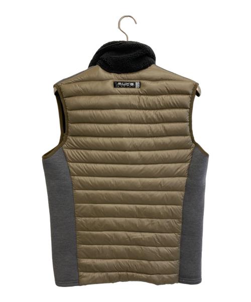muta MARINE（ムータマリン）muta MARINE (ムータマリン) キルティングダウン切替ベスト グレー×カーキ サイズ:SIZE 6の古着・服飾アイテム