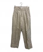 TANAKAタナカ）の古着「THE WIDE EASY TROUSERS」｜ベージュ