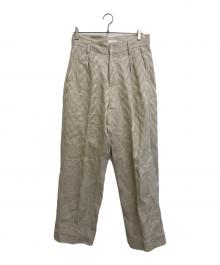 TANAKA（タナカ）の古着「THE WIDE EASY TROUSERS」｜ベージュ