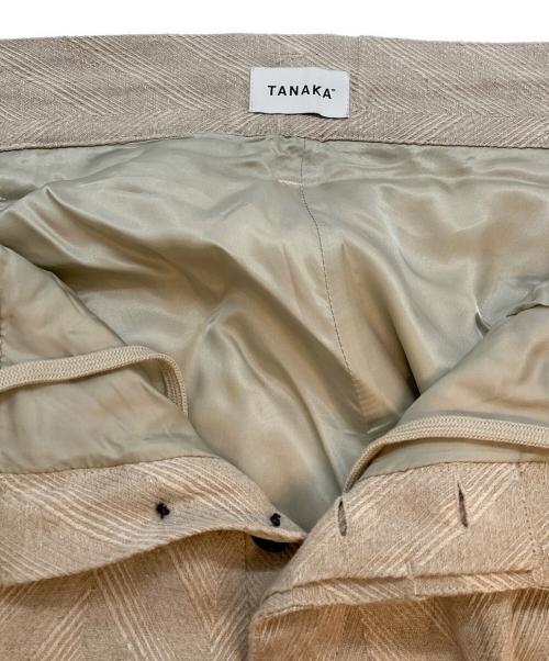 TANAKA（タナカ）TANAKA (タナカ) THE WIDE EASY TROUSERS ベージュ サイズ:SIZE 73.5cm (W29)の古着・服飾アイテム
