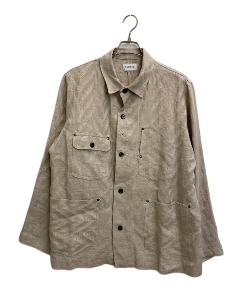 TANAKA（タナカ）TANAKA (タナカ) THE WORK JACKET ベージュ サイズ:SIZE Lの古着・服飾アイテム