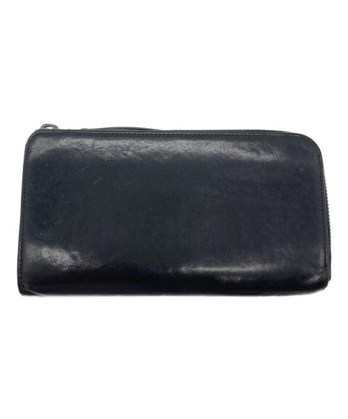 Maison Margiela 11（メゾンマルジェラ 11）Maison Margiela 11 (メゾンマルジェラ 11) L字ファスナー レザーロングウォレット ブラックの古着・服飾アイテム