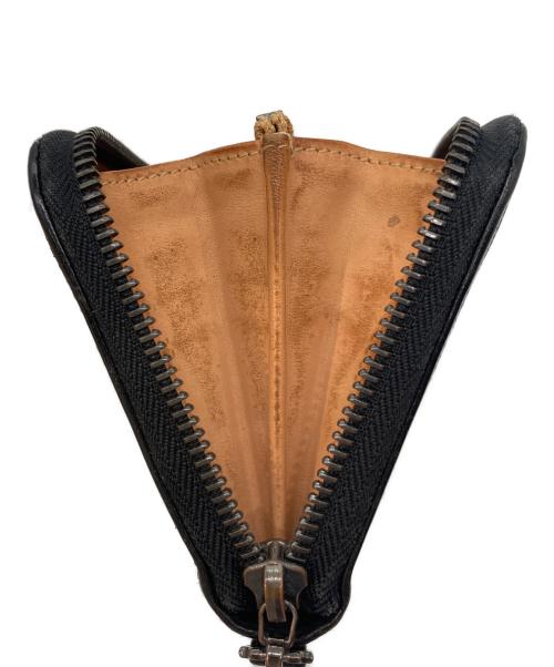 Maison Margiela 11（メゾンマルジェラ 11）Maison Margiela 11 (メゾンマルジェラ 11) L字ファスナー レザーロングウォレット ブラックの古着・服飾アイテム